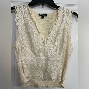 Express lace crop top
